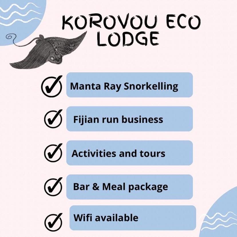 Korovou Eco Lodge Naviti Island Exteriör bild